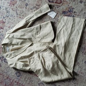 Calvin klein linen blend suit 10 6
